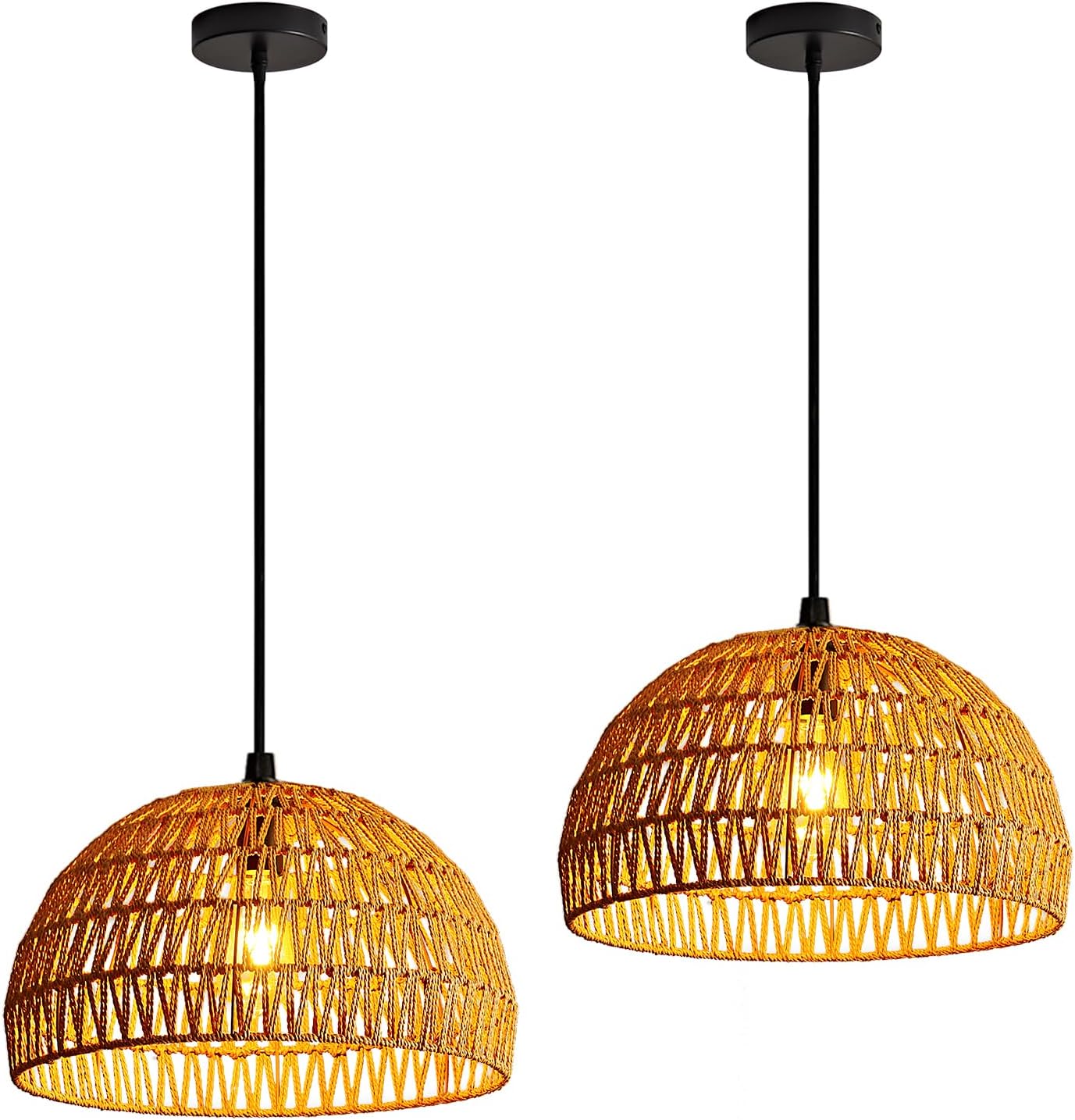 Farmhouse Industrial Boho Ceiling Light Fixture for Living Room Kitchen Island - Image 3