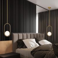 Gold Nordic Glass Pendant Light