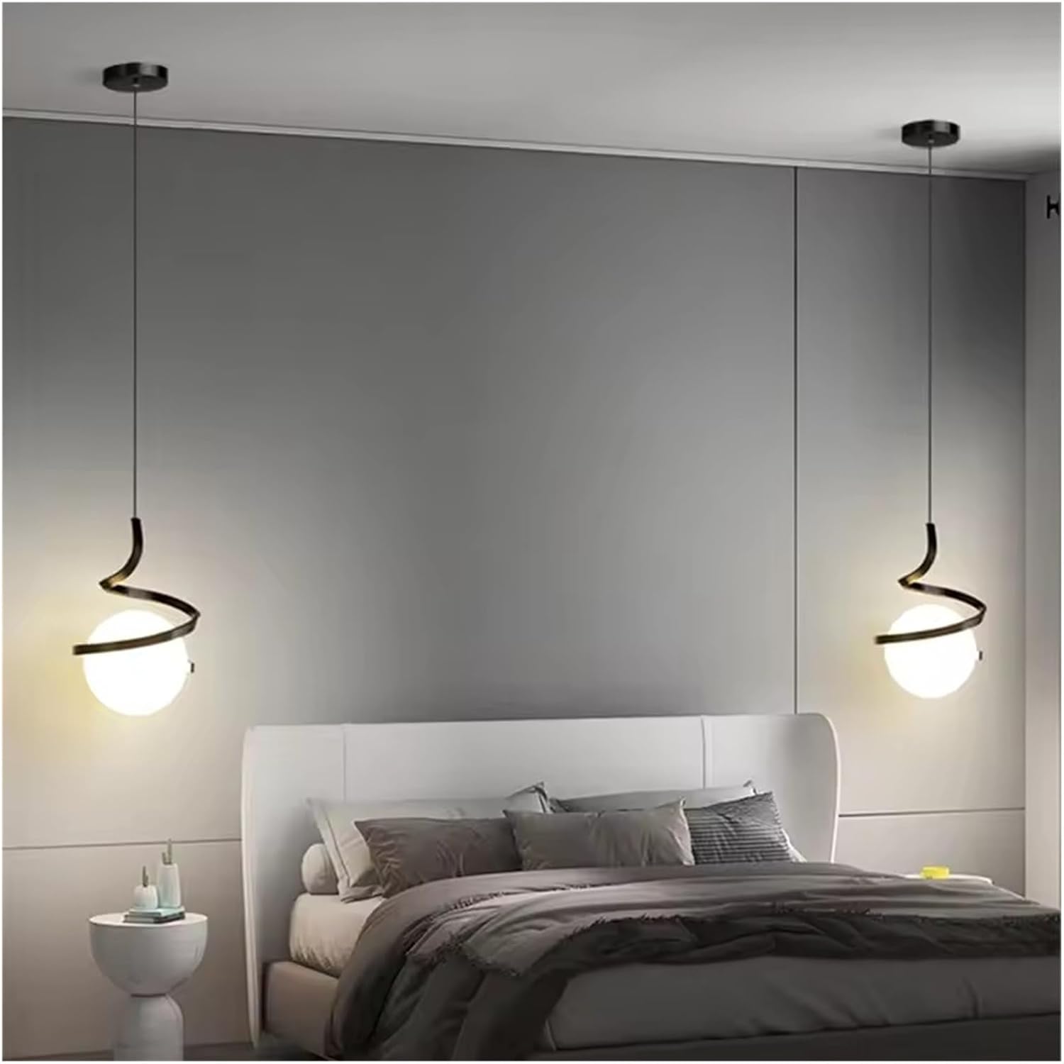 Black Art orb pendant chandelier light